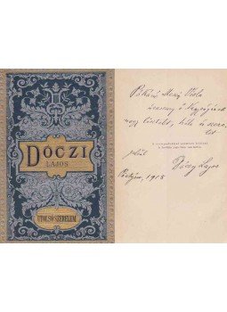 Dóczi Lajos - Utolsó szerelem (dedikált) Dóczi Lajos - Utolsó szerelem (dedikált), Budapest 1887 antikvár könyv