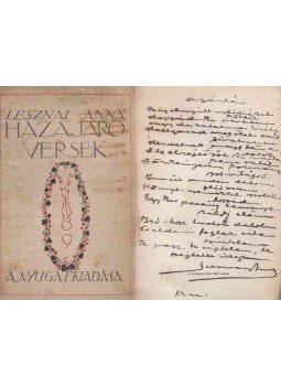 Lesznai Anna - Hazajáró versek (verses ajánlással) Lesznai Anna - Hazajáró versek (verses ajánlással), Budapest 1909 antikvár könyv