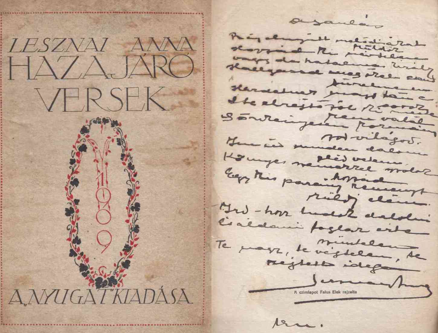 Lesznai Anna - Hazajáró versek (verses ajánlással)
