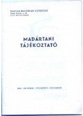 Szentendrey Géza - Madártani tájékoztató 1980. október-december