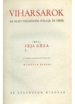 Féja Géza - Viharsarok Féja Géza - Viharsarok, Budapest 0 antikvár könyv