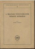 Deme László - A magyar nyelvjárások néhány kérdése