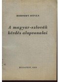 Borsody István - A magyar-szlovák kérdés alapvonalai