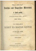 Ballagi Mór - Uj teljes német és magyar szótár