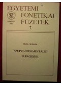 Bolla Kálmán - Szupraszegmentális elemzések