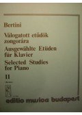 Bertini - Válogatott etűdök zongorára II.