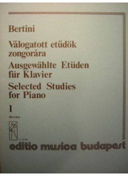 Bertini - Válogatott etűdök zongorára I. Bertini - Válogatott etűdök zongorára I., Budapest 0 antikvár könyv