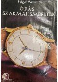 Vályi Ödön - Órás szakmai ismeretek