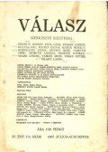 Sárközi György - Válasz - IV évfolyam,7-8. szám