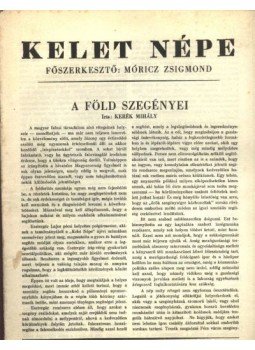 Móricz Zsigmond - Kelet népe - VI. évfolyam 3. szám Móricz Zsigmond - Kelet népe - VI. évfolyam 3. szám, Budapest 1940 antikvár könyv