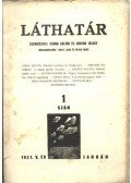 Csuka Zoltán,Kántor József - Láthatár - V. évfolyam, 1. szám