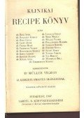 Müller Vilmos - Klinikai recipe könyv 1907