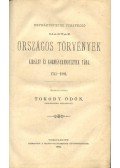 Tokody Ödön - Országos törvények és királyi rendeletek tára 1741-1881