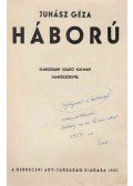 Juhász Géza - Háború (dedikált)