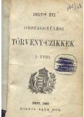 Ráth Mór (kiadó) - 1865/7-ik évi országgyülési törvény-czikkek I-XVIII. / 1865/8-ik évi országgyülési törvény-czikkek második füzet 1868 XXVII-LVIII.