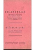 Balogh János - Emlékbeszéd; Előterjesztés
