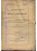 Szinnyei József - Nyelvtudományi közlemények XXXIII. kötet 1-4. füzete