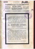 Gorka Sándor,Ilosvay Lajos - Természettudományi Közlöny XLVIII. kötet
