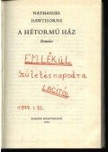 Nathaniel Hawthorne - A hétormú ház