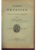 Szily Kálmán - Akadémiai értesítő