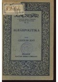 Czettler Jenő - Agrárpolitika