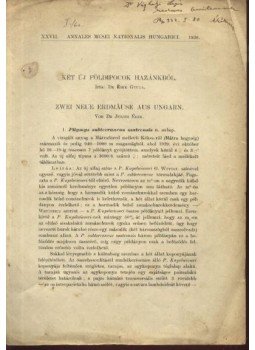 Dr. Éhik Gyula - Két új földipocok hazánkból Dr. Éhik Gyula - Két új földipocok hazánkból, Budapest 1930 antikvár könyv