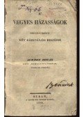 Almássy István - A vegyes házasságok tárgyában mondott két közgyűlési beszédje