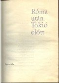 Pásztor Lajos - Róma után Tokió előtt