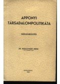 Dr. Nizsalovszky Endre - Apponyi társadalompolitikája