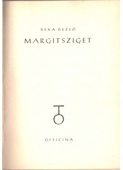 Rexa Dezső - Margitsziget Rexa Dezső - Margitsziget, 1940 antikvár könyv