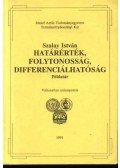 Szalay István - Határérték, folytonosság, differenciálhatóság