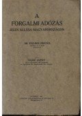 Hajdú József - A forgalmi adózás jelen állása Magyarországon
