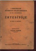 Gulyás Sándor - A Kiskunhalasi Református Szilády-Gimnázium értesítője az 1936-37. tanévről