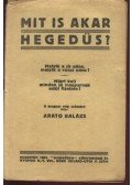 Arató Balázs - Mit is akar Hegedüs?