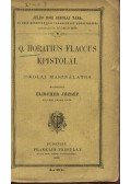 Elischer József - Q. Horatius Flaccus epistolái