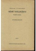 Marsóy Lujza,Takács Jánosné - Német nyelvkönyv kezdők részére