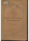 Melich János - A brassói latin-magyar szótár-töredék