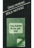 Örsi Ferenc - Zöld Notesz