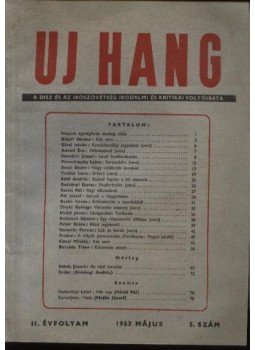 Fekete Sándor - Új Hang 1953/5 Fekete Sándor - Új Hang 1953/5, Budapest 1953 antikvár könyv