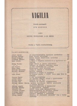 Sík Sándor - Vigilia 1963. (teljes) Sík Sándor - Vigilia 1963. (teljes), Budapest 1963 antikvár könyv