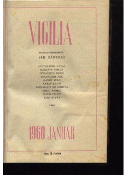 Sík Sándor - Vigilia 1960. (teljes) Sík Sándor - Vigilia 1960. (teljes), Budapest 1960 antikvár könyv