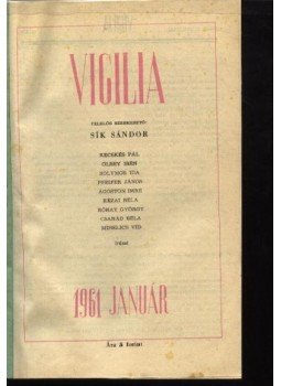 Sík Sándor - Vigilia 1961. (teljes) Sík Sándor - Vigilia 1961. (teljes), Budapest 1961 antikvár könyv