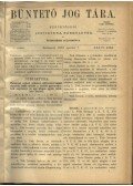 Németh Péter - Dr. Glücklich Emil (szerk.) - Büntető jog tára, Polgári törvénykezés XXXVI. kötet (1898. év)