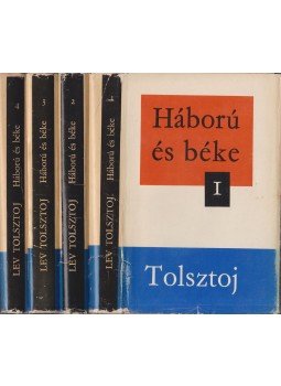Lev Tolsztoj - Háború és béke I-IV. Lev Tolsztoj - Háború és béke I-IV., Budapest 1967 antikvár könyv