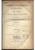 Szily Kálmán,Lengyel Béla,Petrovits Gyula (szerk.) - Természettudományi Közlöny 1871