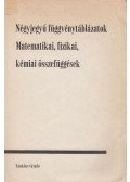 Hack Frigyes,Kugler Sándorné,Tóth Géza - Négyjegyű függvénytáblázatok