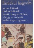 Hoppál Mihály,Küllős Imola,Manga János - Emlékül hagyom