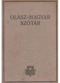 Koltay-Kastner Jenő - Olasz-magyar szótár Koltay-Kastner Jenő - Olasz-magyar szótár, Pécs 1938 antikvár könyv