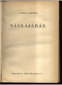 Leonov, Leonyid - Sáskajárás Leonov, Leonyid - Sáskajárás, Budapest 0 antikvár könyv