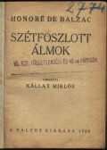 Honoré de Balzac - Szétfoszlott álmok